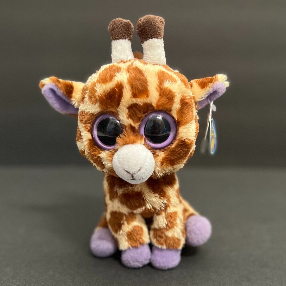 Ty Beanie Boos Safari the Giraffe purple with Tag 2012